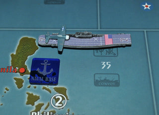 .75" Large Naval Base Marker with White Acrylic In - Fill (x10) - Combat Miniatures