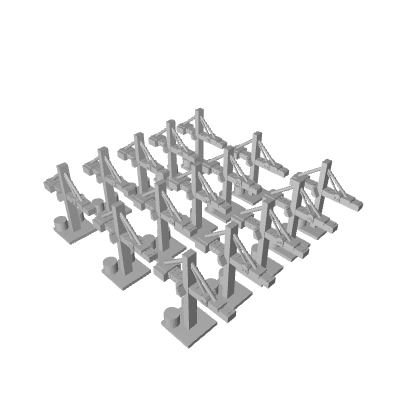 Custom 3D Printed Ship Yard Crane (x15)
