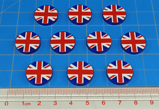 90Pc G40 Blood Bath Ruleset Roundel Upgrade. - Combat Miniatures