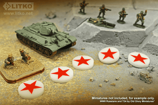 90Pc G40 Blood Bath Ruleset Roundel Upgrade. - Combat Miniatures