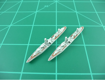 Custom Painted ANZAC Destroyer By Military Miniatures (x2)