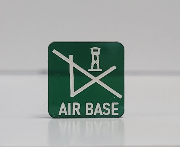 .75" Large Air Base Marker with White Acrylic In-Fill (x10)