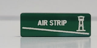 Air Strip Marker with White Acrylic In-Fill (x5)