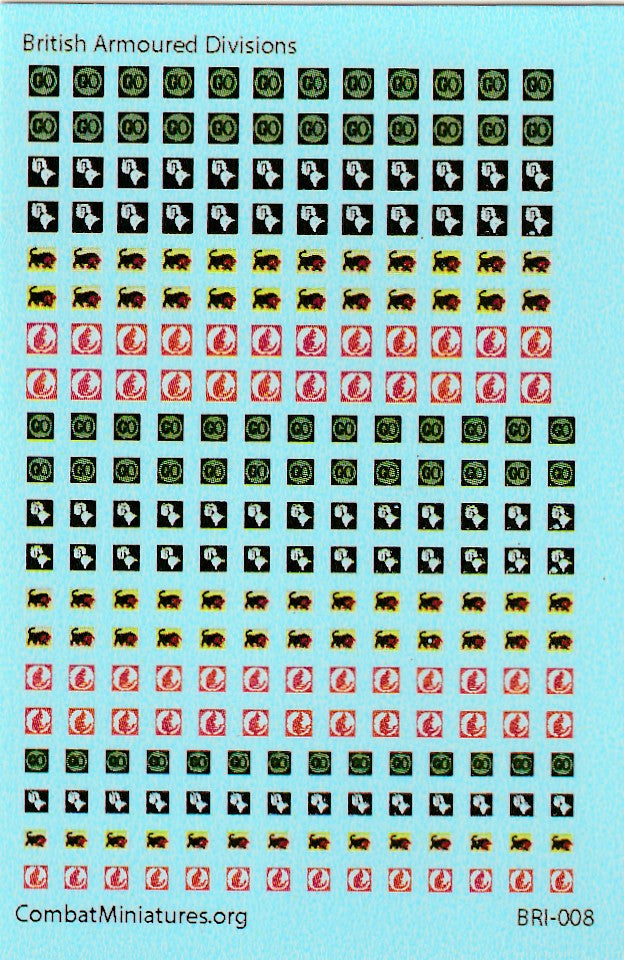 1/300-1/600 British Armored Divisions
