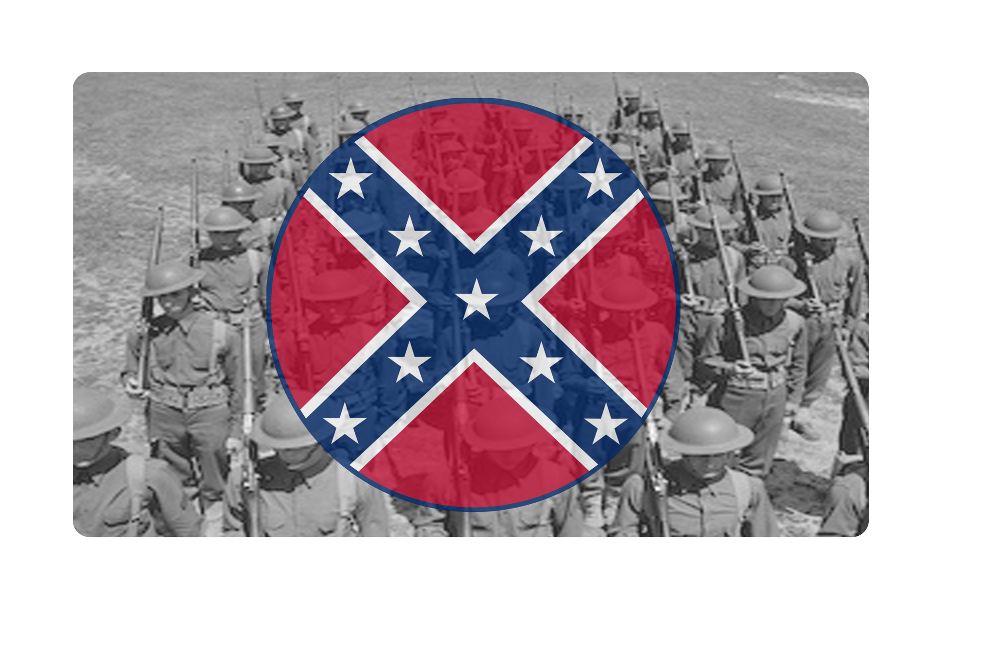 WW2 Confederate States of America (Alternative History) Combat Label