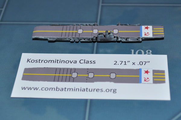 Custom Kostromitinova Class Carrier Flight Deck Sticker (x4)