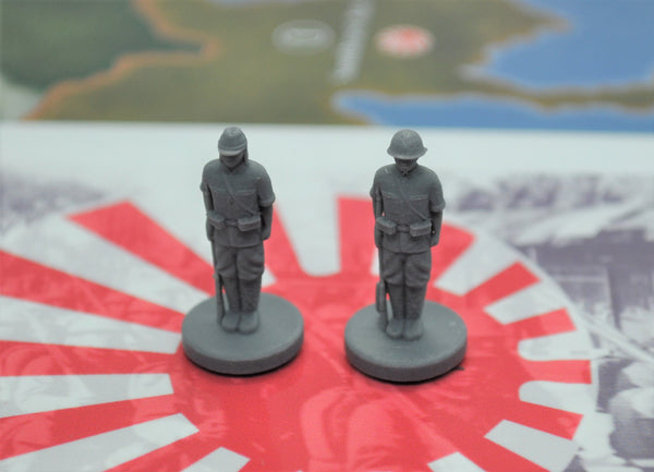 1/72 Single 3D Printed Japanese Infantry with Helmet