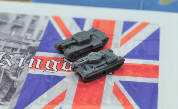 10pc 3D Printed 1/285 Scale British Churchill Tank Set