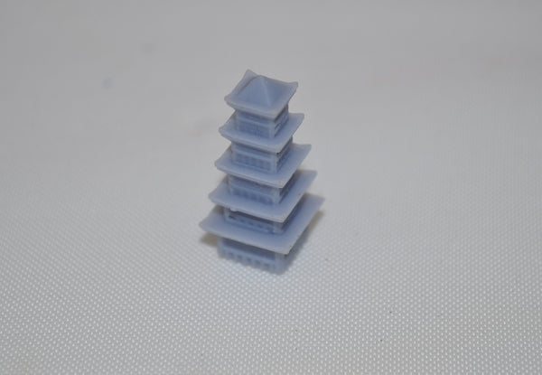 3D Printed Tiered Pagoda Asian Tower Victory City Marker (x1)