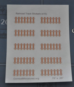 Rail Road Track Stickers (x10)