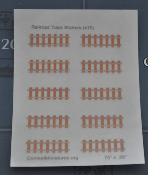 Rail Road Track Stickers (x10)