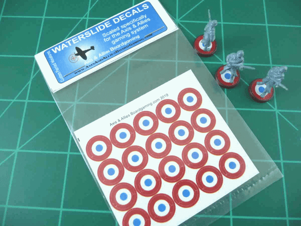 Axis & Allies French Roundel Infantry Base Water Slide Decal