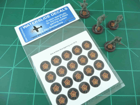Axis & Allies Russian Roundel Infantry Base Water Slide Decal