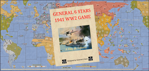 Player Aids Download for General 6 Stars 1941 WW2 Game