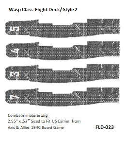 Custom Wasp Class Carrier Flight Deck Sticker/ Style 2 (x4)