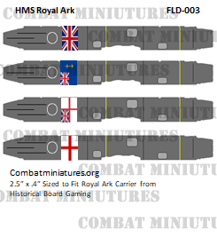 Custom HMS Ark Royal Class Flight Deck Sticker (x4)