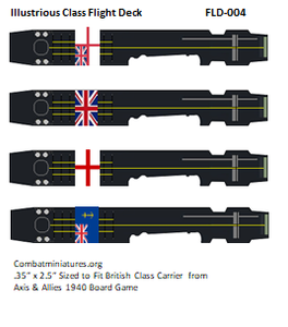 Custom Illustrious Class Flight Deck Sticker (x4)