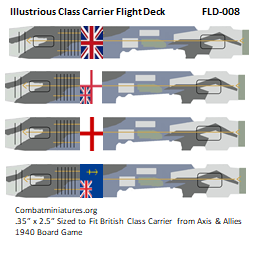 Custom Illustrious Class Flight Deck Sticker (x4)