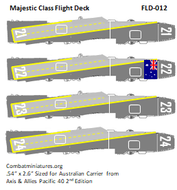 Custom Majestic Class Flight Deck Sticker (x4)