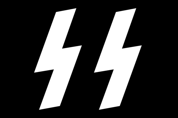 1/285  WW2 German Schutzstaffel Flag Water Slide Decals