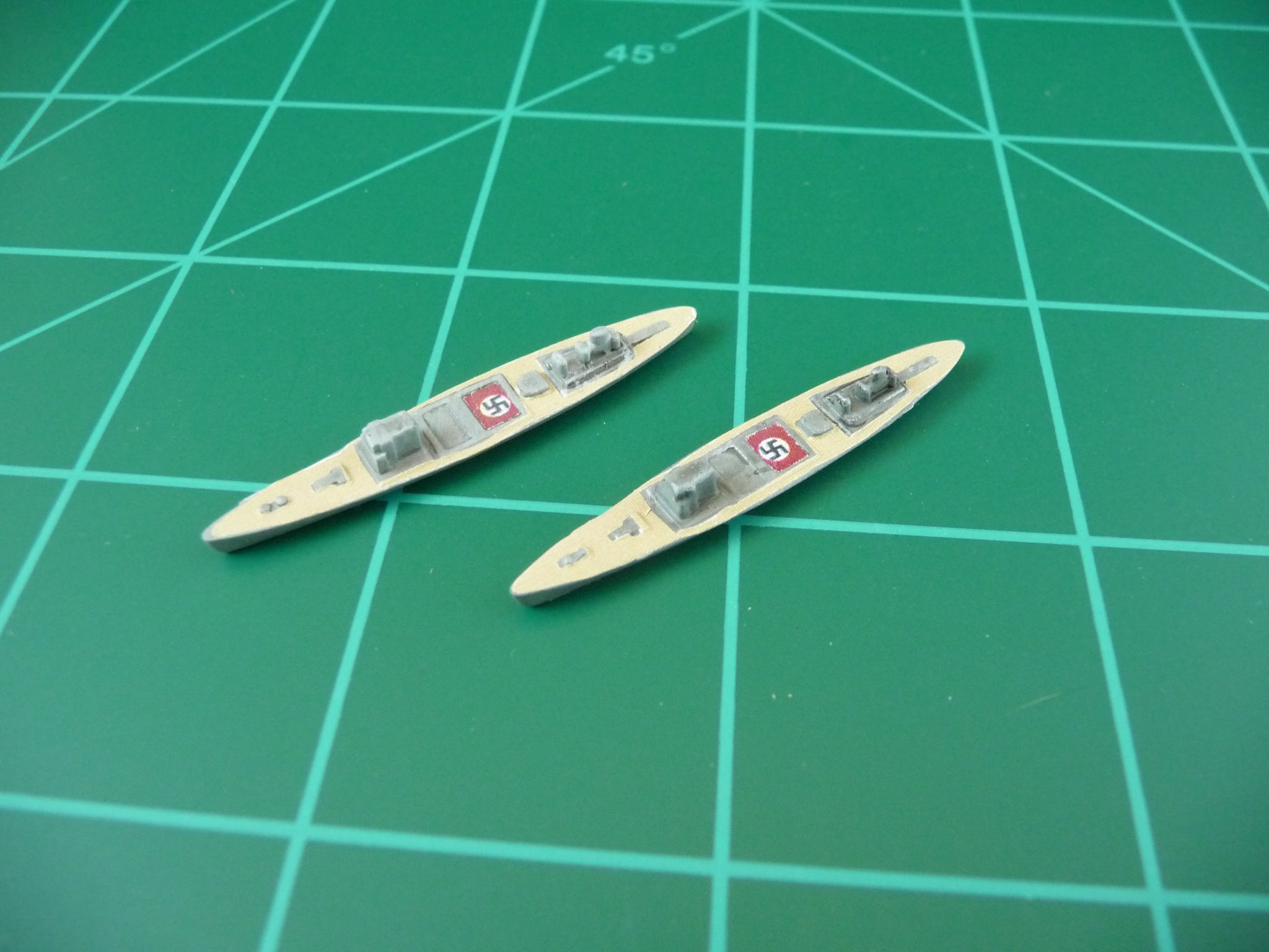 Custom Painted German Transport By Military Miniatures (x2)