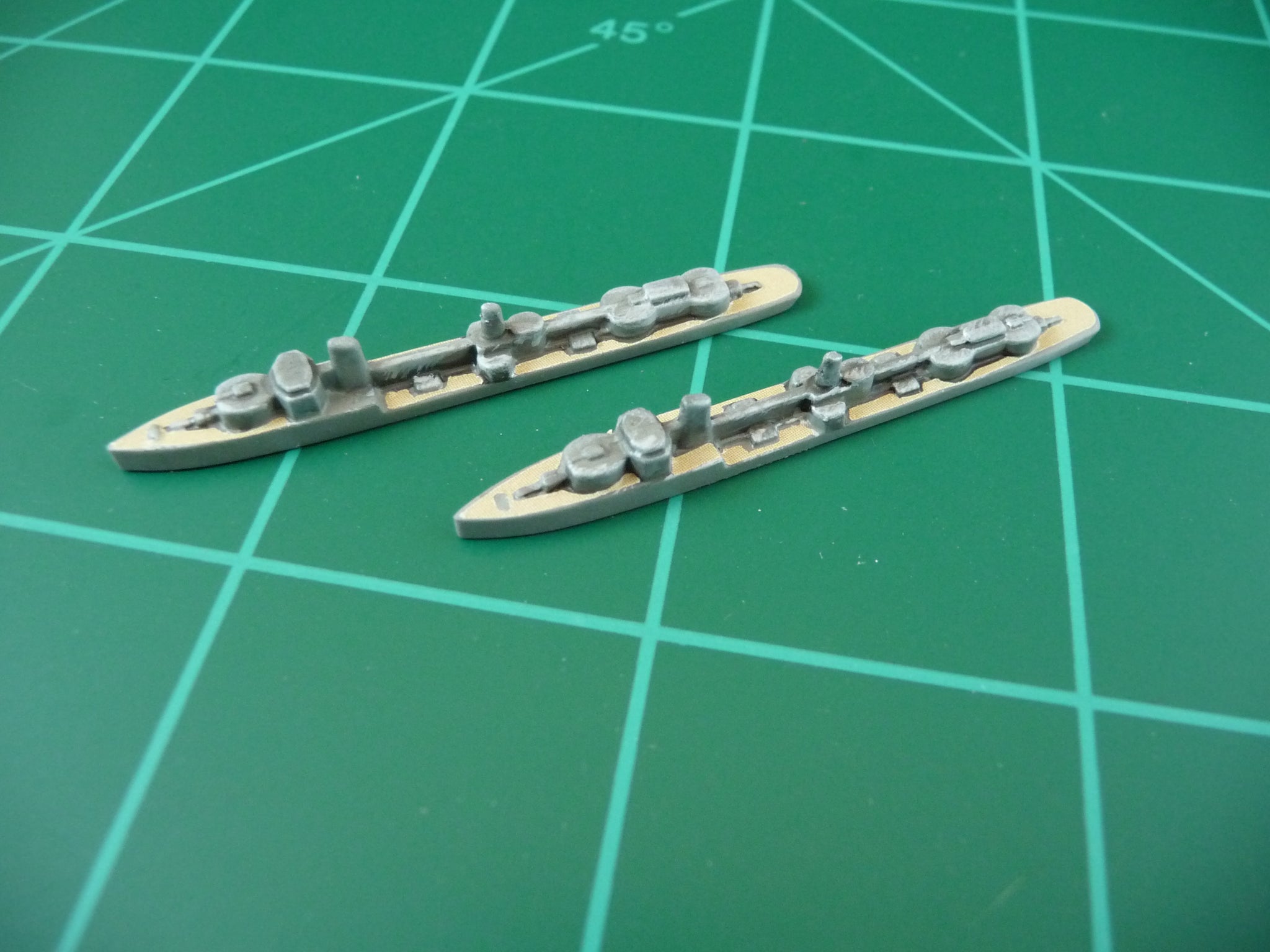 Custom Painted German Destroyer By Military Miniatures (x2)