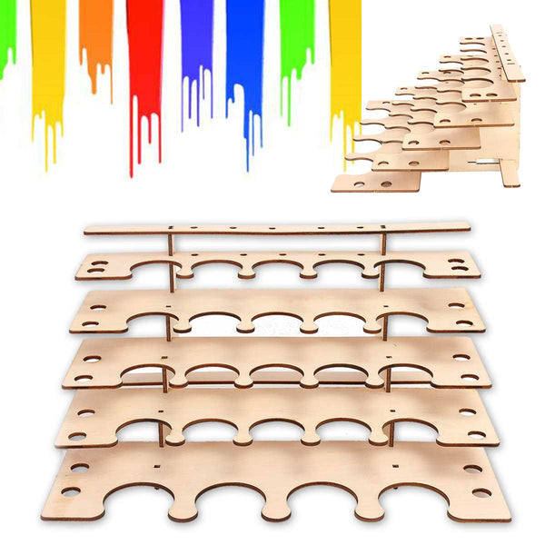 Collapsible Wooden Paint Storage Stand/Holder