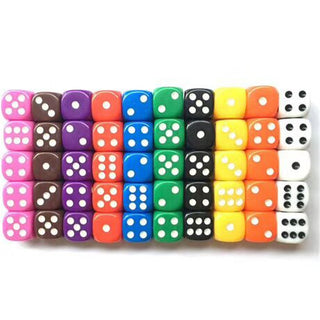 10Pc 16mm Your Choice Color D6 Pack