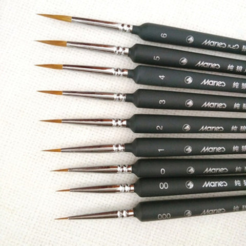 Professional Paint Brush Fine Painting Pen Nylon Hair Brush Set