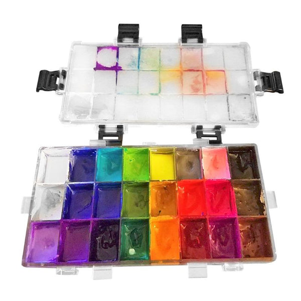 Watercolor Moisturizing Painting Palette Leakproof Storage Box