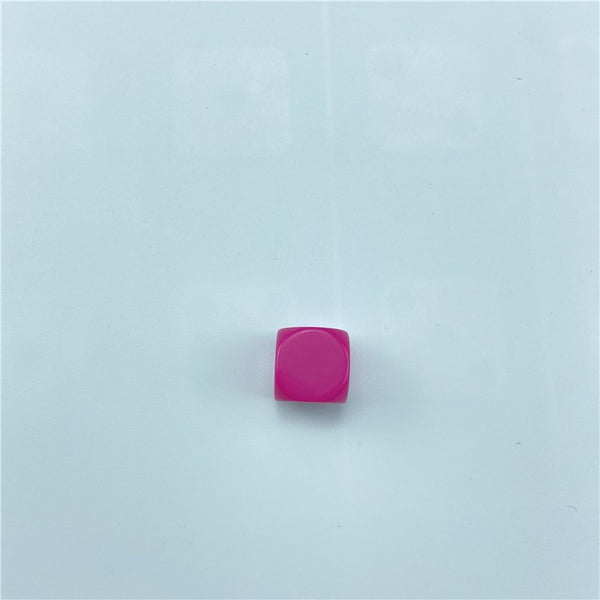 10Pcs/Lot 16mm Dice Rounded Corner Boardgame Acrylic Hexahedron Blank Dice Can Write Color Free Creativity Interesting DIY Dice