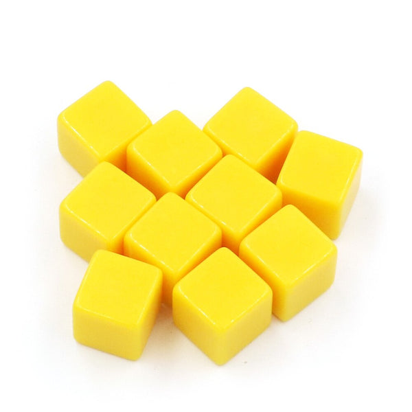 10pcs 16mm Blank Acrylic Dice