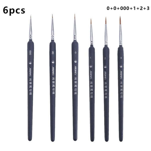 Professional Paint Brush Fine Painting Pen Nylon Hair Brush Set