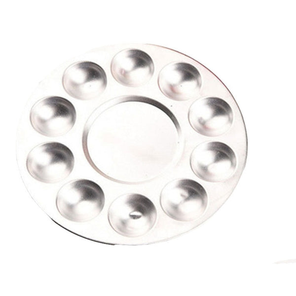 10-hole Aluminum Circular Palette For Oil or Water Color Paints