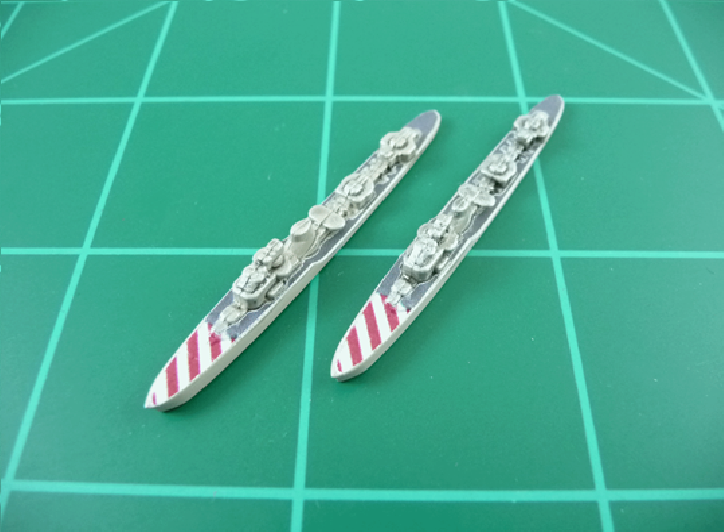 Custom Painted Italian Destroyer By Military Miniatures (x2)