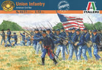 Italeri Miniatures 1/72 American Civil War Union Infantry