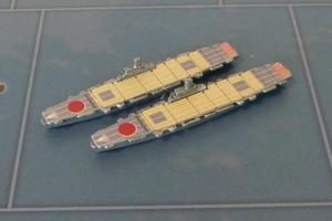 Custom Painted Magnetized Japanese Carrier By Military Miniatures (x2)