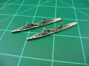 Custom Painted Russian Cruiser By Military Miniatures (x2)