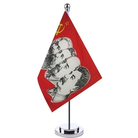 Soviet Union Victory Flag Historical Flag Table Flag Silvery Metal Ornament