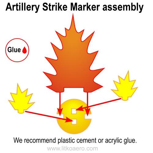 Litko Artillery Strike Markers, Medium (x5)
