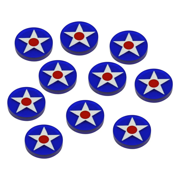 WWII Pacific Theater Tokens, American Pre-War Roundel (10)