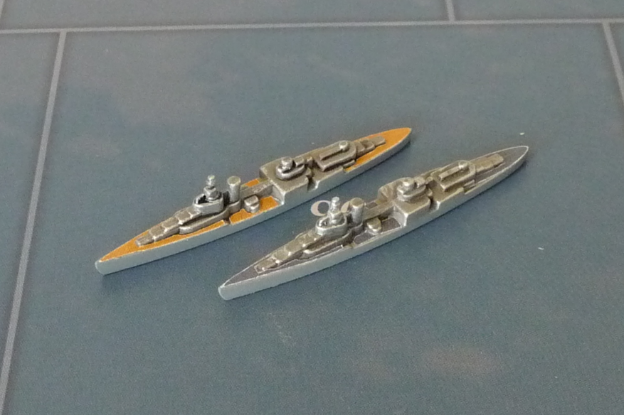Custom Painted US Cruiser By Military Miniatures (x2)