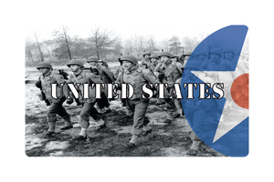3.5" x 5.5" US Roundel Combat Label with Title