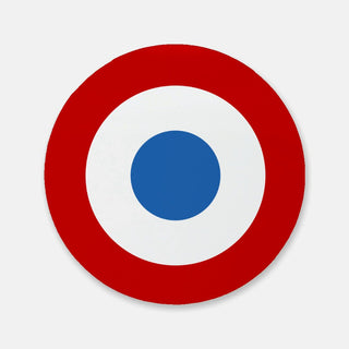 Single Axis & Allies French Roundel Cork Back Coaster (Round)