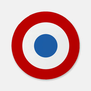 Single Axis & Allies French Roundel Cork Back Coaster (Round)