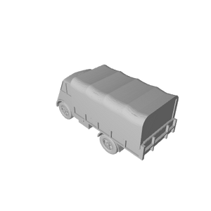 3D Printed French Renault AGR Truck with Cover (x10)