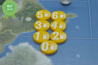 Acrylic .65" Round Aircraft Fuel Range Marker - Combat Miniatures