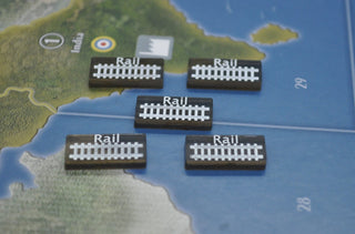 Acrylic Rail Road Marker (x5) - Combat Miniatures