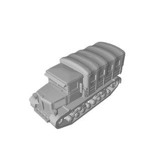 3D Printed 1/285 Micro Armour Russian Voroshilovets Tractor (x10)