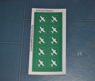 Airfield Vinyl Sticker Marker (x10) - Combat Miniatures